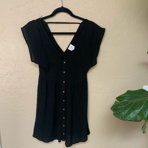 Princess Polly Black Skater Dress